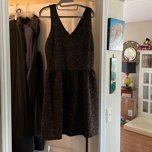 Black and gold shimmer dress size Large